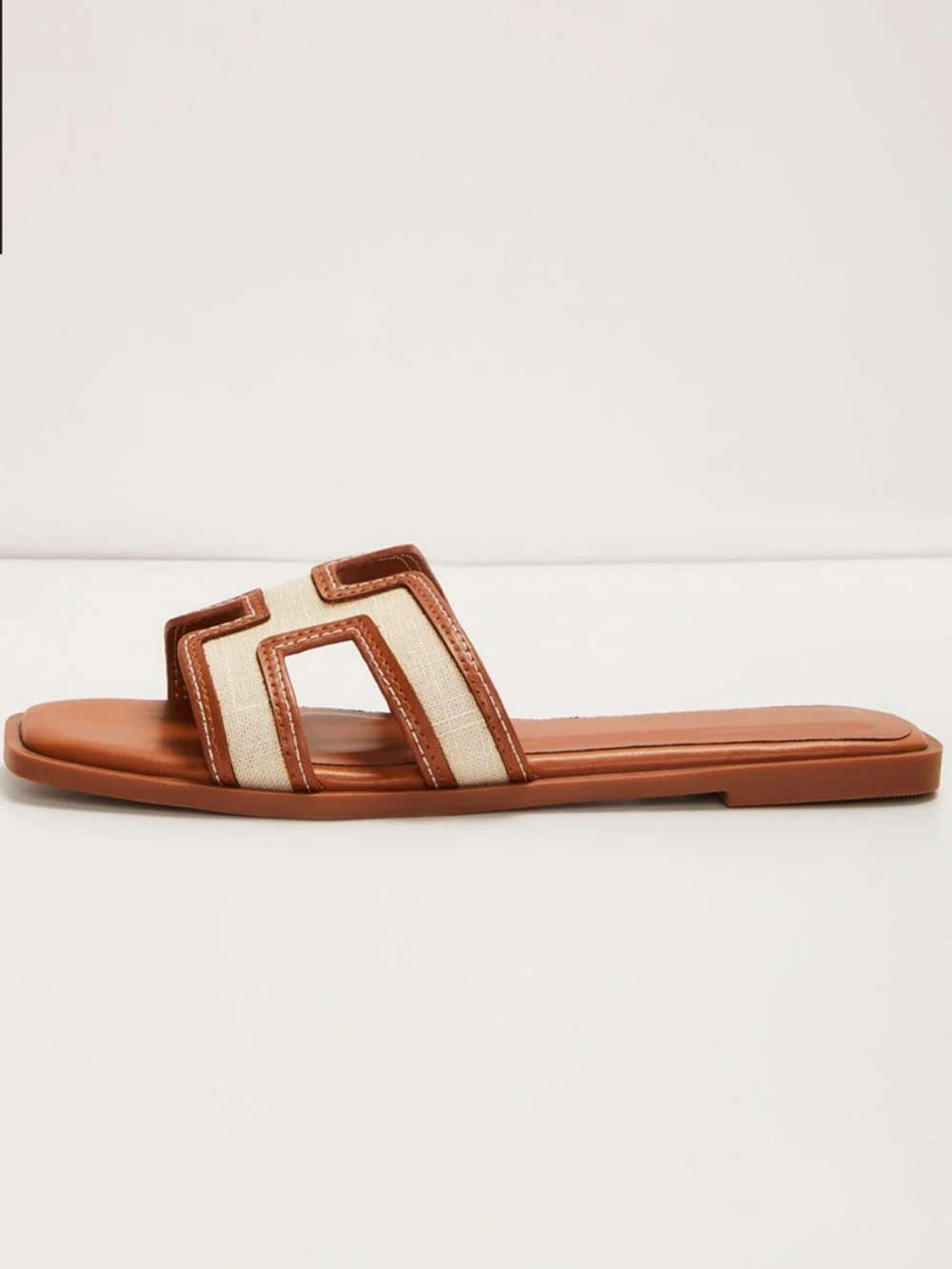 NEW VICI BILLINI KALA COLORBLOCK FLATS SANDALS IN BROWN IN TAN SZ 8 - Picture 5 of 6